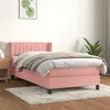 Image de vidaXL Sommier à lattes de lit et matelas Rose 80x200 cm Velours3131050