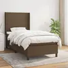 Image de vidaXL Sommier à lattes de lit avec matelas Marron foncé 80x200 cm