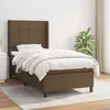Image de vidaXL Sommier à lattes de lit avec matelas Marron foncé 80x200 cm