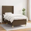 Image de vidaXL Sommier à lattes de lit avec matelas Marron foncé 80x200 cm