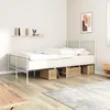 Image de vidaXL Sommier tapissier matelas et LED Marron foncÃ© 200x200 cm Tissu