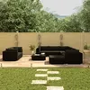 Image de vidaXL Sommier tapissier avec matelas et LED Noir 90x200 cm Velours