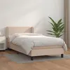 Image de vidaXL Sommier à lattes de lit avec matelas Cappuccino 90x200 cm3127174