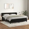 Image de vidaXL Vidaxl Sommier À Lattes De Lit Avec Matelas Noir 180x200 Cm Velours