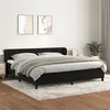 Image de vidaXL Sommier à lattes de lit et matelas Noir 200x200 cm Velours
