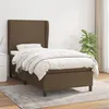 Image de vidaXL Sommier à lattes de lit avec matelas Marron foncé 80x200 cm