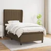 Image de vidaXL Sommier à lattes de lit avec matelas Marron foncé 80x200 cm
