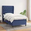 Image de vidaXL Sommier à lattes de lit avec matelas Bleu 80x200 cm Tissu3128163