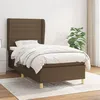Image de vidaXL Sommier à lattes de lit avec matelas Marron foncé 80x200 cm