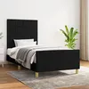 Image de vidaXL Cadre de lit avec tête de lit Noir 100x200 cm Tissu