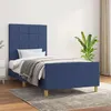 Image de vidaXL Cadre de lit sans matelas bleu 100x200 cm tissu3125039