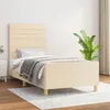 Image de vidaXL Cadre de lit sans matelas crème 80x200 cm tissu3125095
