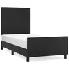 Image de vidaXL Cadre de lit sans matelas noir 90x200 cm similicuir3125427