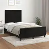 Image de vidaXL Cadre de lit avec tête de lit Noir 120x200 cm Velours