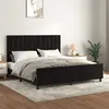 Image de vidaXL Cadre de lit avec tête de lit Noir 180x200 cm Velours