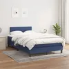 Image de vidaXL Sommier à lattes de lit avec matelas Bleu 120x200 cm Tissu