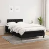 Image de vidaXL Sommier à lattes de lit avec matelas Noir 120x200 cm Tissu3140283