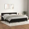 Image de vidaXL Sommier à lattes de lit et matelas Noir 200x200 cm Velours