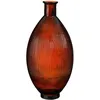 Image de Vase bouteille en verre recyclé marron foncé H59