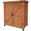 Image de Armoire De Jardin Avec ÃtagÃ¨re, Bois Fsc, Marron CafÃ©, 80x45x93 Cm
