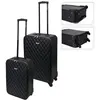 Image de ProWorld Set de valises 2 pcs conception de courtepointe noir