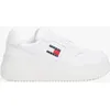Image de Tommy Hilfiger Chaussures De Basket Compensées Rétro En Cuir Tjw Retro Basket Flatform Ess/White - 39