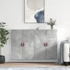 Image de vidaXL Armoires murales 2 pcs gris bÃ©ton 69,5x34x90 cm