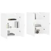 Image de vidaXL Armoires murales 2 pcs blanc 69,5x34x90 cm