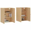 Image de Vidaxl Armoires Murales 2 Pcs ChÃªne Sonoma 69,5x34x90 Cm