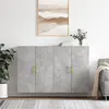 Image de vidaXL Armoires murales 2 pcs gris béton 69,5x34x90 cm