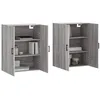 Image de vidaXL Armoires murales 2 pcs sonoma gris 69,5x34x90 cm