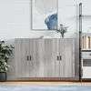 Image de vidaXL Armoires murales 2 pcs sonoma gris 69,5x34x90 cm3195641