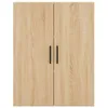 Image de Vidaxl Buffet Haut ChÃªne Sonoma 69,5x34x180 Cm Bois D'ingÃ©nierie