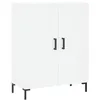 Image de vidaXL Buffet haut Blanc 69,5x34x180 cm Bois d'ingÃ©nierie
