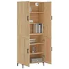 Image de vidaXL Buffet haut Chêne sonoma 69,5x34x180 cm Bois d'ingénierie