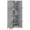 Image de vidaXL Buffet haut Gris bÃ©ton 69,5x34x180 cm Bois d'ingÃ©nierie