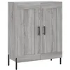 Image de vidaXL Buffet haut Sonoma gris 69,5x34x180 cm Bois d'ingÃ©nierie