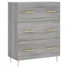 Image de vidaXL Vidaxl Buffet Haut Sonoma Gris 69,5x34x180 Cm Bois D'ingénierie