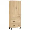 Image de Vidaxl Buffet Haut ChÃªne Sonoma 69,5x34x180 Cm Bois D'ingÃ©nierie