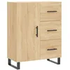 Image de Vidaxl Buffet Haut ChÃªne Sonoma 69,5x34x180 Cm Bois D'ingÃ©nierie