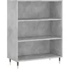 Image de vidaXL Buffet haut Gris bÃ©ton 69,5x34x180 cm Bois d'ingÃ©nierie