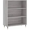 Image de vidaXL Vidaxl Buffet Haut Sonoma Gris 69,5x34x180 Cm Bois D'ingénierie