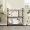 Image de vidaXL Bibliothèque 3 niveaux sonoma gris 76x32x88cm bois d'ingénierie833933