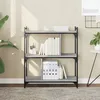 Image de vidaXL BibliothÃ¨que 3 niveaux sonoma gris 76x32x88cm bois d'ingÃ©nierie