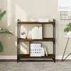 Image de vidaXL BibliothÃ¨que 3 niveaux chÃªne brun 76x32x88 cm bois d'ingÃ©nierie