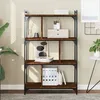 Image de vidaXL BibliothÃ¨que 4 niveaux chÃªne brun 76x32x123cm bois d'ingÃ©nierie