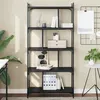 Image de vidaXL Bibliothèque 5 niveaux noir 76x32x158 cm bois d'ingénierie833940