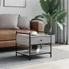 Image de vidaXL Table basse sonoma gris 50x50x50 cm bois d'ingénierie833968