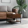 Image de vidaXL Table basse chêne marron 50x50x50 cm bois d'ingénierie833969