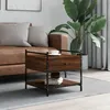 Image de vidaXL Table basse chÃªne marron 50x50x50 cm bois d'ingÃ©nierie